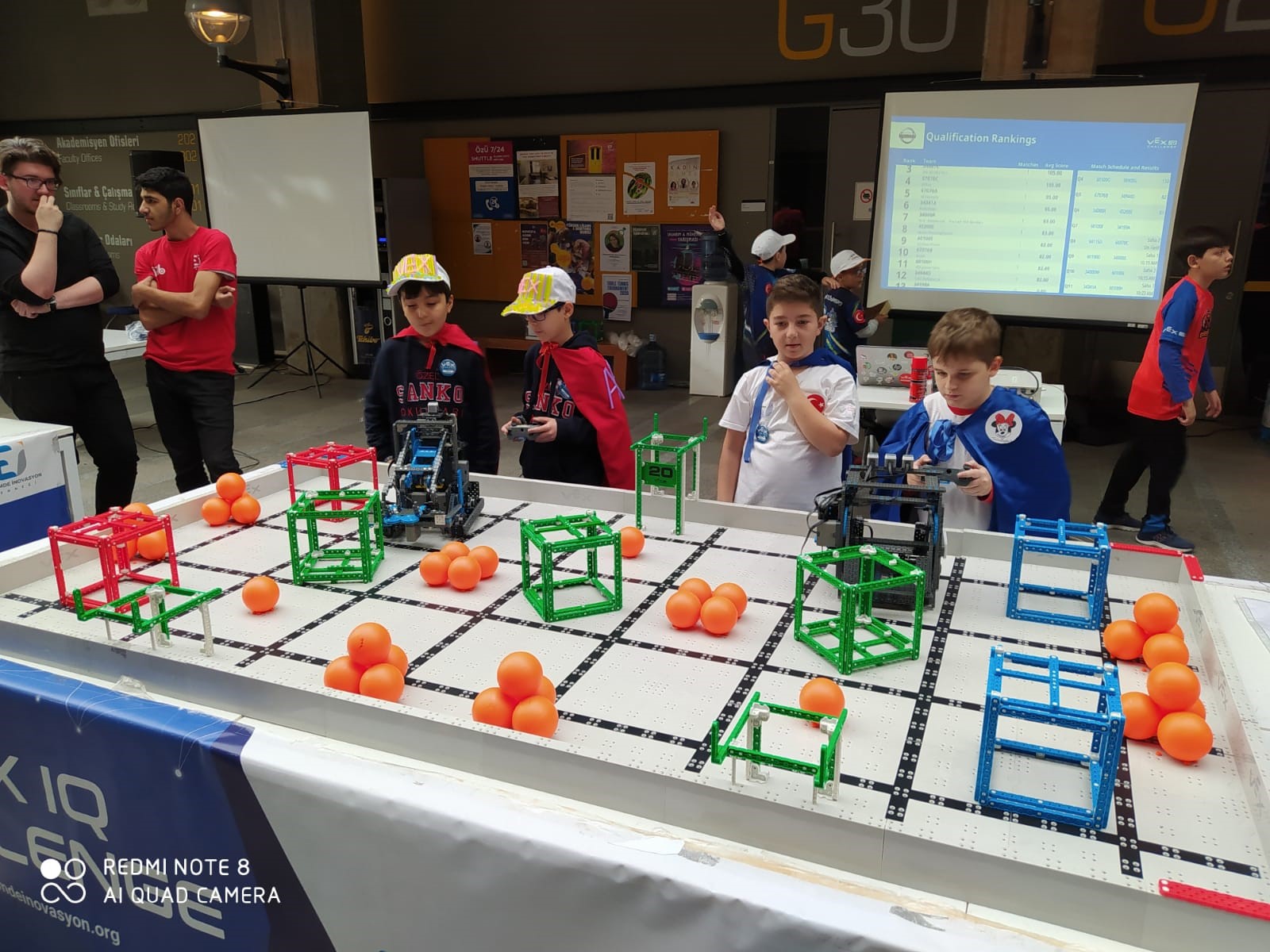 Sanko Okulları öğrencileri Eğitimde İnovasyon Derneği ve Özyeğin Üniversitesi işbirliği ile düzenlenen “VEX IQ Squared Away Turnuvası”ndan Türkiye birinc..