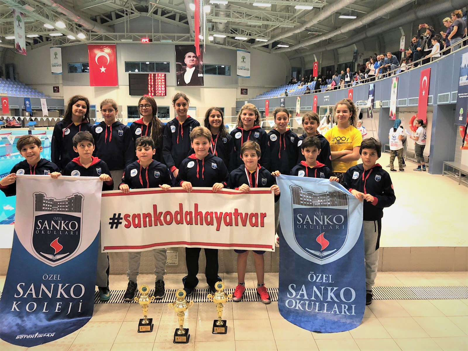 Gaziantep İl Yüzme Temsilciliği tarafından düzenlenen “29 Ekim Cumhuriyet Yüzme Kupası ve İl İçi Vize Seçmeleri” yarışlarında SANKO Spor Kulüb&u..