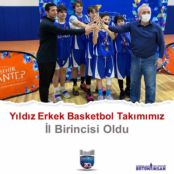 SANKO Okulları Yıldız Erkek Basketbol Takımı, Gaziantep Büyükşehir Belediyesi ve İl Milli Eğitim Müdürlüğü tarafından düzenlenen “Mustafa Cengiz &ldq..