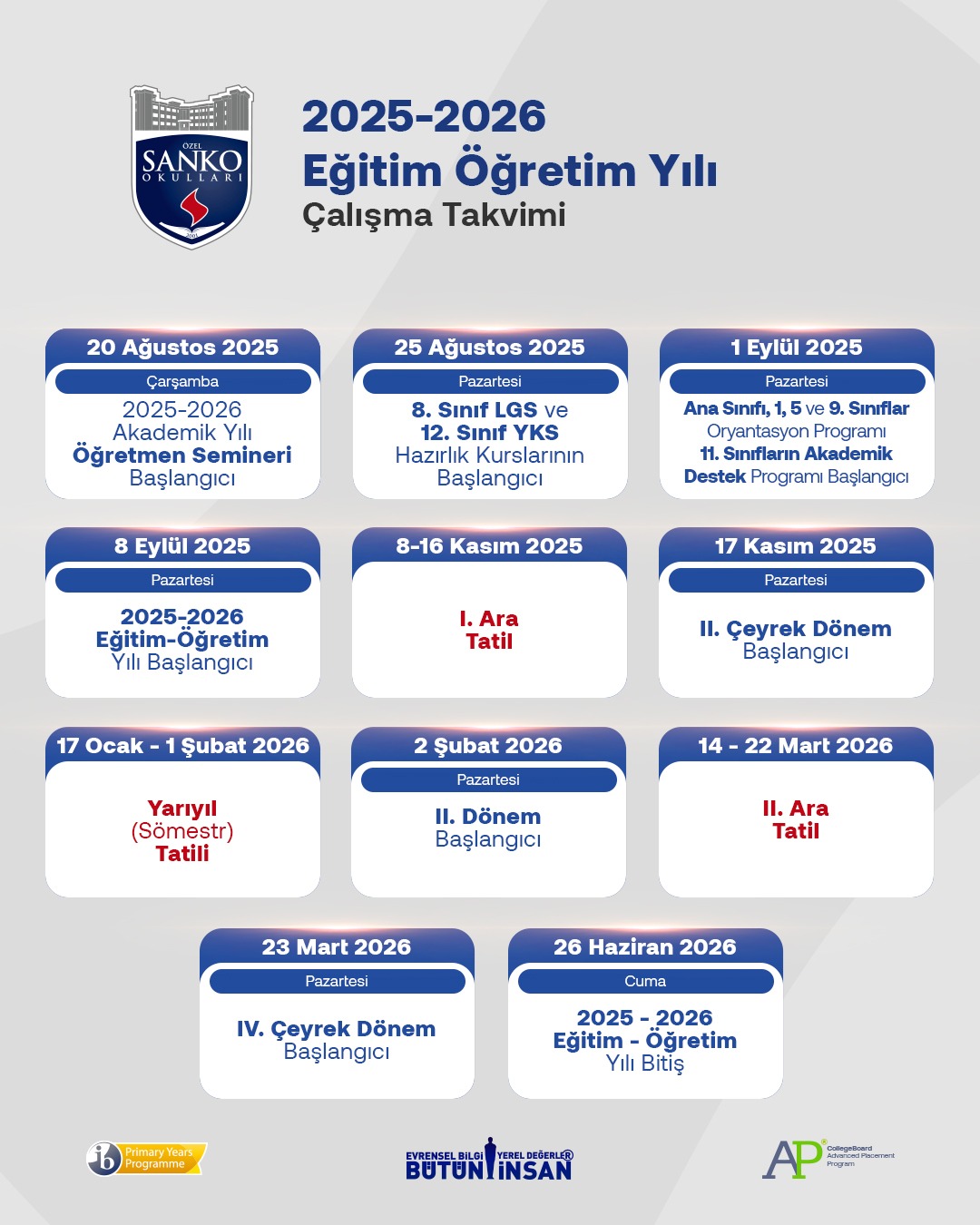<p>2025-2026 Eğitim Öğretim Yılı Çalışma Takvimi</p>